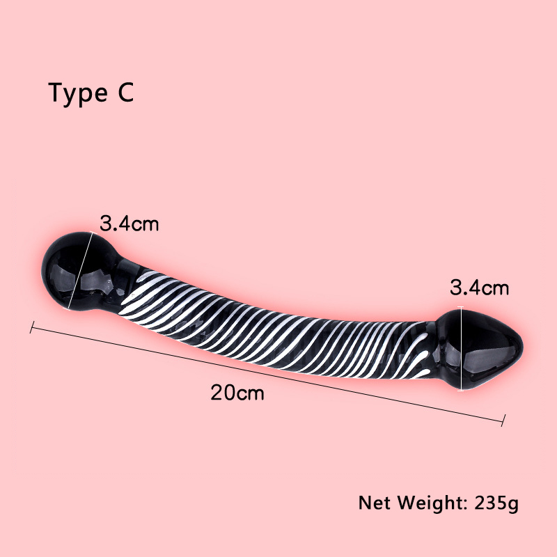 Black Crystal Anal Beads Glass Butt Plug Gay Sex toy Prostata Massage Vaginal Dildo Adult Sex Toys For Men Woman Y200422