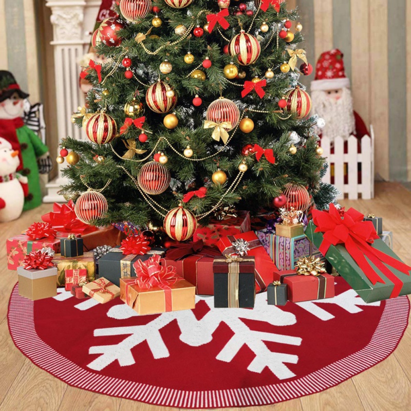 Christmas Tree Skirt Big Snowflake Elk Pattern Christmas Tree Bottom Apron Wine Red Xmas Decoration Party Supplies
Christmas Tree Skirt Big Snowflake Elk Pattern Christmas Tree Bottom Apron Wine Red Xmas Decoration Party Supplies