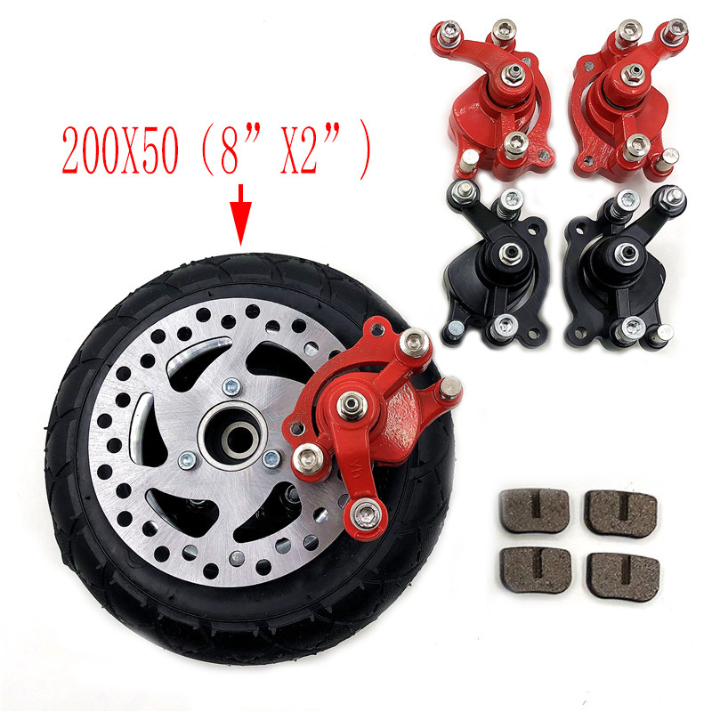NEW 8" Electric Scooter Tyre With Wheel Hub with Brake disc 200x50 Inflation Tyre&inner tube Electric Vehicle Aluminium tire
NEW 8" Electric Scooter Tyre With Wheel Hub with Brake disc 200x50 Inflation Tyre&inner tube Electric Vehicle Aluminium tire