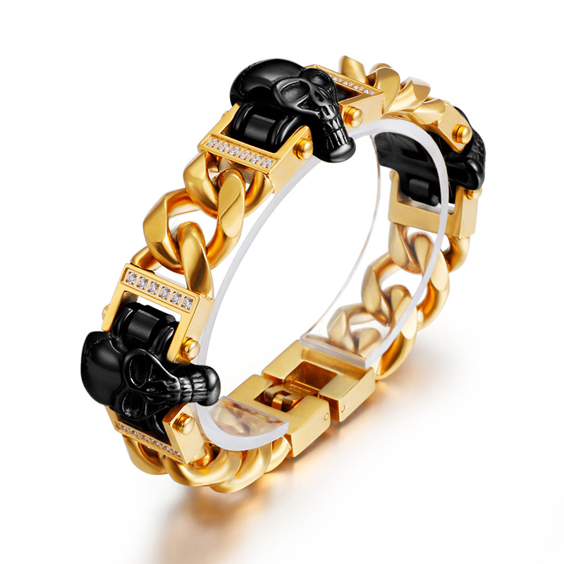 Ethnic style jewelry Stainless steel Buddha head personality men's buckle bracelet Titanium steel jewelry
Ethnic style jewelry Stainless steel Buddha head personality men's buckle bracelet Titanium steel jewelry