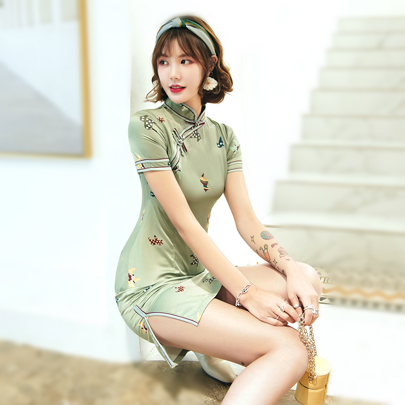 Sheng Coco Cute Animal Cheongsam Dress New Silk Women Formal Animal Short Mini Chinese Dress
Sheng Coco Cute Animal Cheongsam Dress New Silk Women Formal Animal Short Mini Chinese Dress