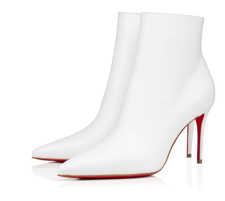 2020 Red bottoms womens booties Kate 85mm High Heels Autumn and winter booties fashion Luxury Female Shoes white boot Size 35-41, Black
2020 Red bottoms womens booties Kate 85mm High Heels Autumn and winter booties fashion Luxury Female Shoes white boot Size 35-41, Black