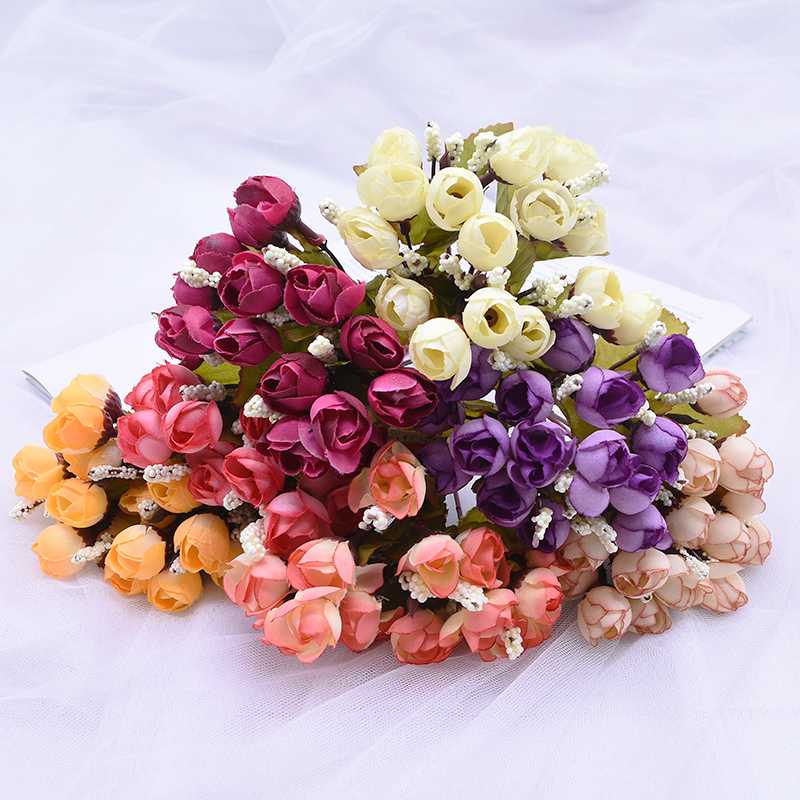 30 Heads Mini Silk Rose Artificial Flowers Bride Bouquet Fake Rose Bouquet Flores For Wedding Home Party Decoration Supplies, B02
30 Heads Mini Silk Rose Artificial Flowers Bride Bouquet Fake Rose Bouquet Flores For Wedding Home Party Decoration Supplies, B02