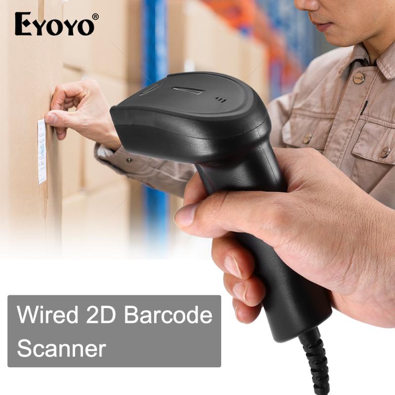 Eyoyo EY-006Y QR Barcode Scanner Portable Wired 1D 2D USB Bar Code Reader For Windows DataMatrix 2D Code Scanner PDF417
Eyoyo EY-006Y QR Barcode Scanner Portable Wired 1D 2D USB Bar Code Reader For Windows DataMatrix 2D Code Scanner PDF417
