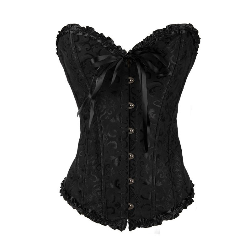 Corsets Sexy Women's -6XL Plus Size Corsets and Bustiers Overbust Floral Gothic Brocade Corselet Clothing Top White Black Red
Corsets Sexy Women's -6XL Plus Size Corsets and Bustiers Overbust Floral Gothic Brocade Corselet Clothing Top White Black Red
