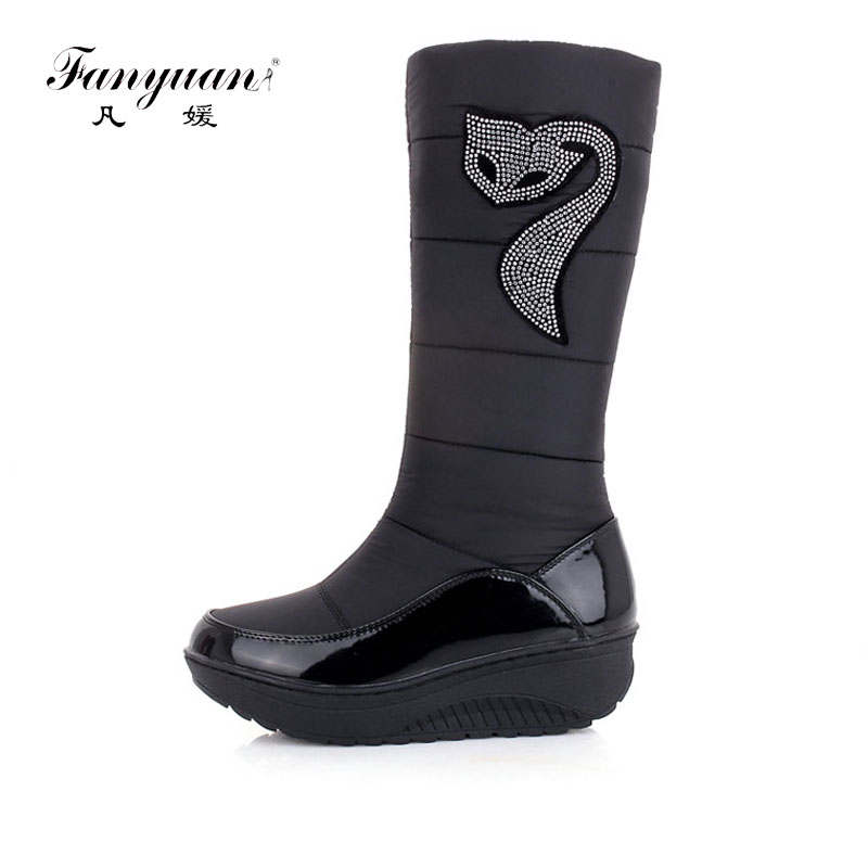 Fanyuan 2020 Women Knee High Boots Wedges Faux Fur Upper Platform Winter Warm Fur Shoes Warm Snow Long Boots, Black
Fanyuan 2020 Women Knee High Boots Wedges Faux Fur Upper Platform Winter Warm Fur Shoes Warm Snow Long Boots, Black