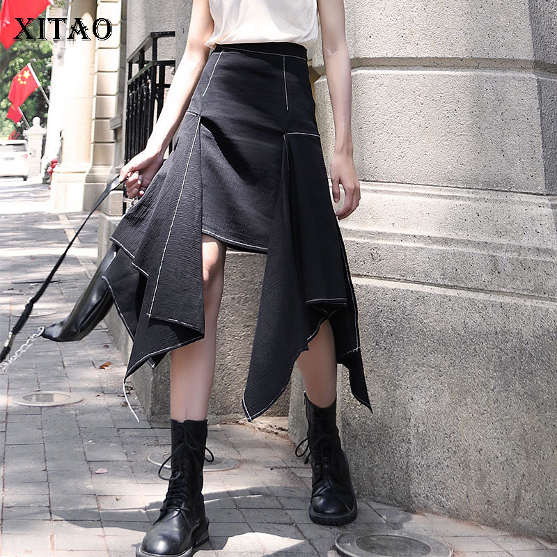 XITAO Patchwork Irregular Skirt Fashion New Women Elastic Waist 2020 Summer Black Goddess Fan Casual Style Skirt GCC3608, Black gcc3608
XITAO Patchwork Irregular Skirt Fashion New Women Elastic Waist 2020 Summer Black Goddess Fan Casual Style Skirt GCC3608, Black gcc3608