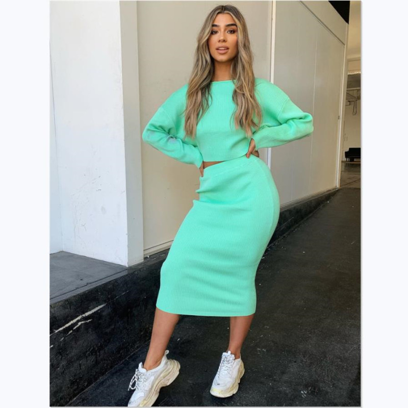 Imcute Fall Autumn Knitted 2 Pieces Set Fashion Long Sleeve Loose Sweater Crop Tops High Waist Long Maxi Pencil Skirt 2 Colors
Imcute Fall Autumn Knitted 2 Pieces Set Fashion Long Sleeve Loose Sweater Crop Tops High Waist Long Maxi Pencil Skirt 2 Colors