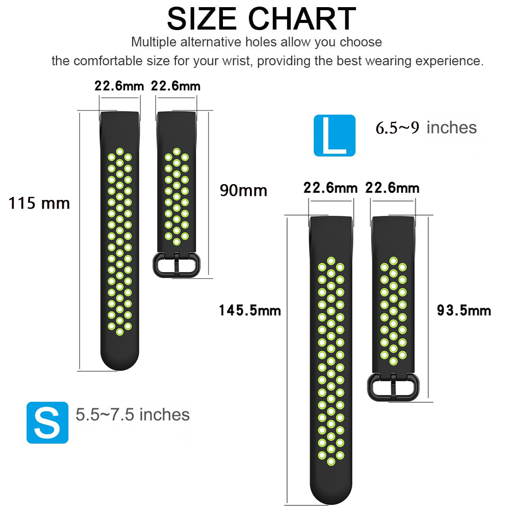 WatchBand 4 Outdoor Fashion Soft Silicone Replacement Band For Fitbit Charge 3 SE Wristbands Bracelet Strap free shipping