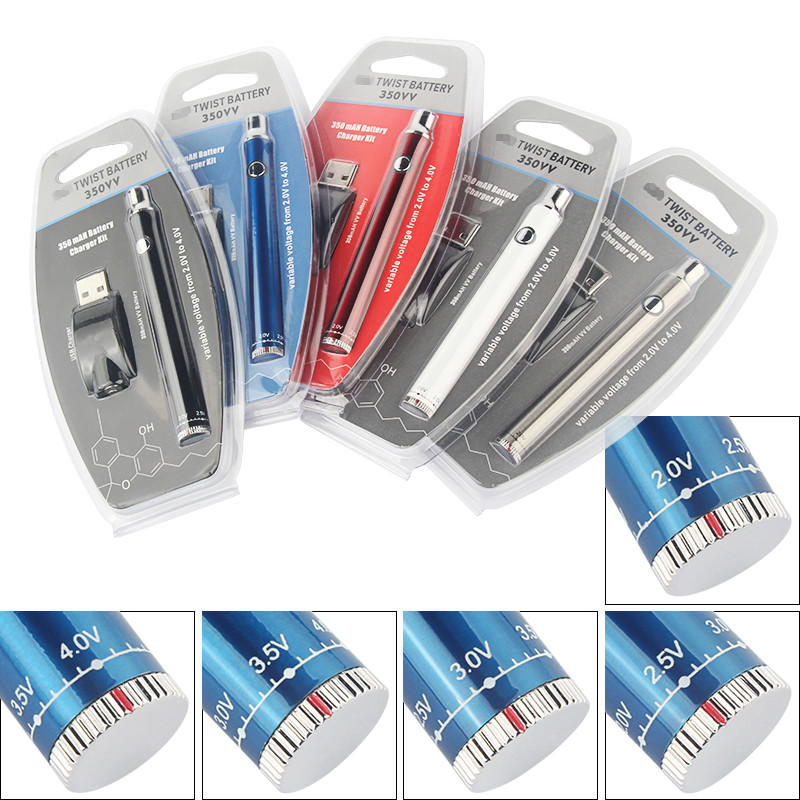 350mAh 650mAh Evod Bottom Twist Button Preheat VV Adjustable Voltage Vape Pen Battery Blister 510 Thread for Thick Oil Empty Cartridges
350mAh 650mAh Evod Bottom Twist Button Preheat VV Adjustable Voltage Vape Pen Battery Blister 510 Thread for Thick Oil Empty Cartridges