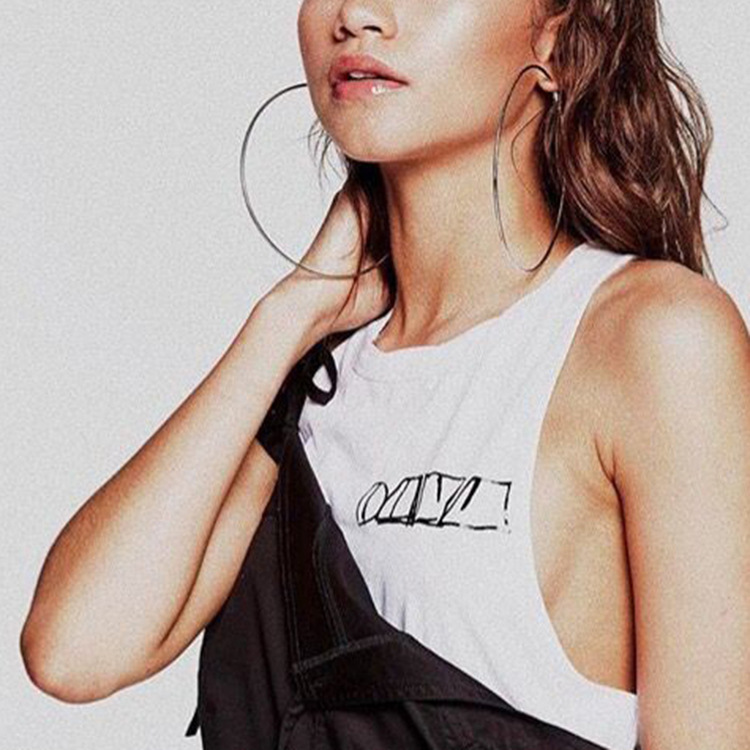 Fashion 58mm Big Hoop Earrings 3 PairsSet Punk Rock Smooth Rose Gold Silver Color Circle Round Loop Earrings Women Jewelry