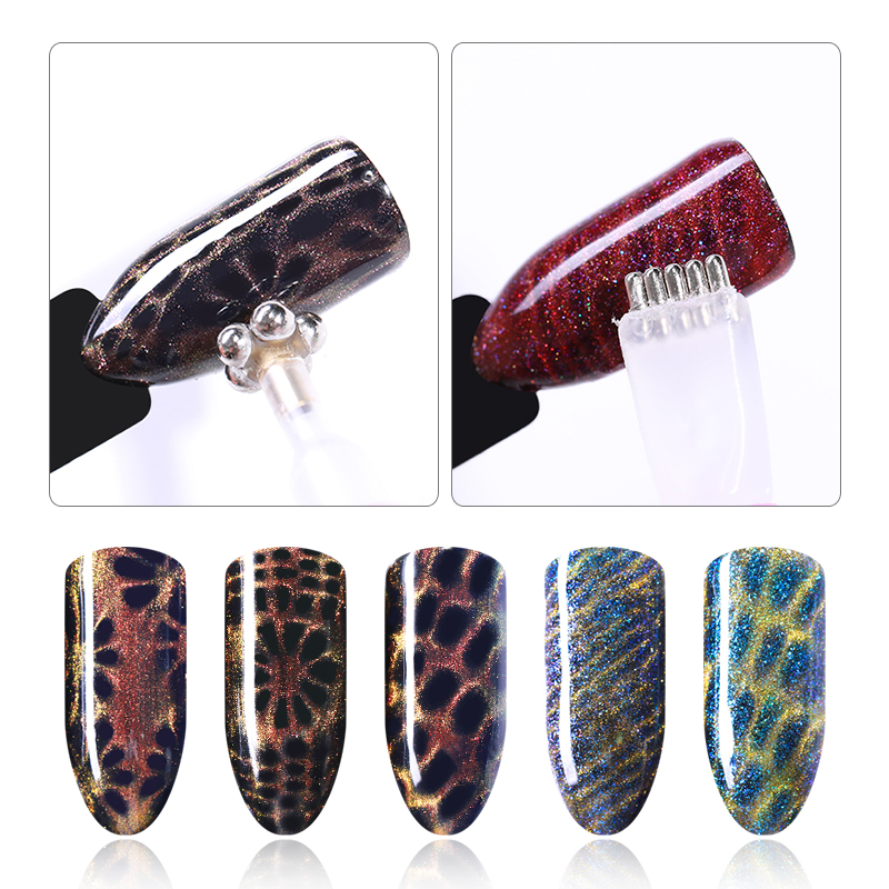 Cat Eye Magnetic Stick Dual-ended 3D Effect Strong Magnet Slice Board Flower Stripe Grid for UV Gel Nail Art Tool 1 Pc, Pattern 3
Cat Eye Magnetic Stick Dual-ended 3D Effect Strong Magnet Slice Board Flower Stripe Grid for UV Gel Nail Art Tool 1 Pc, Pattern 3