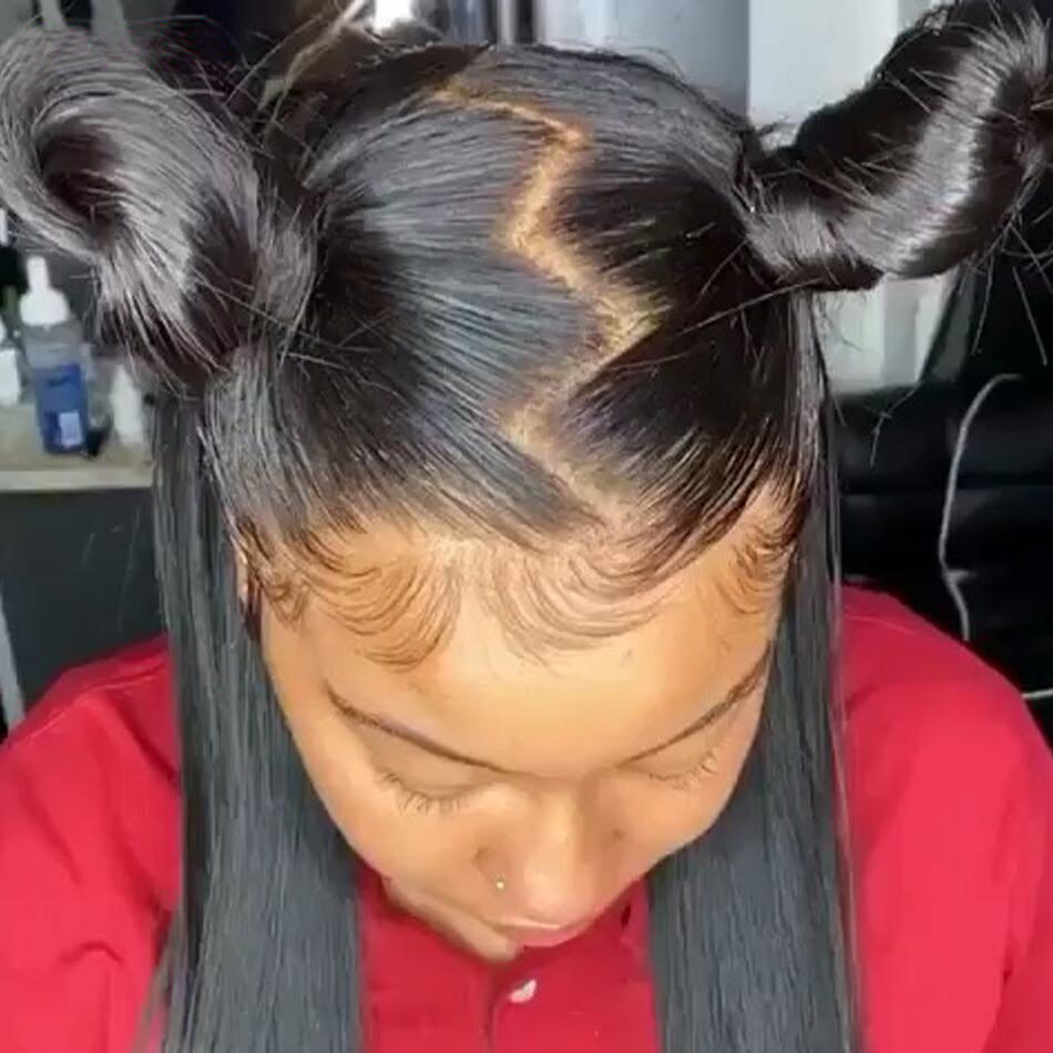 Selling Brazilian 44 134 360 Lace Frontal Wig Lace Front Human Hair Wigs Baby Hair Women4531997