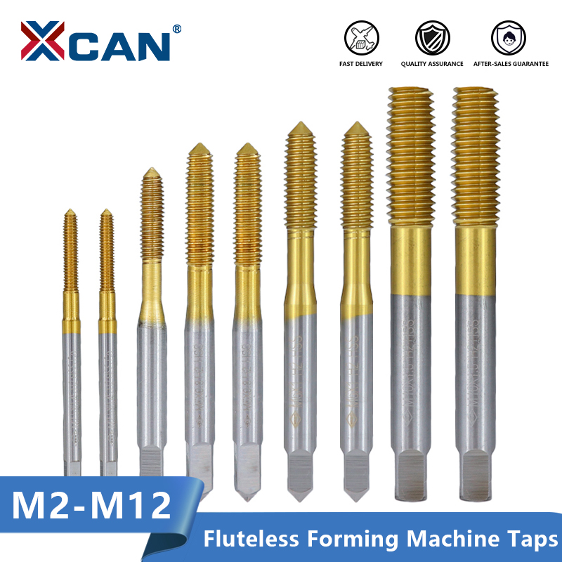 XCAN Extrusion Taps M2-M12 Fluteless Forming Machine Plug Taps Metric Screw Thread Tap Drill Metal Threading Tools
XCAN Extrusion Taps M2-M12 Fluteless Forming Machine Plug Taps Metric Screw Thread Tap Drill Metal Threading Tools