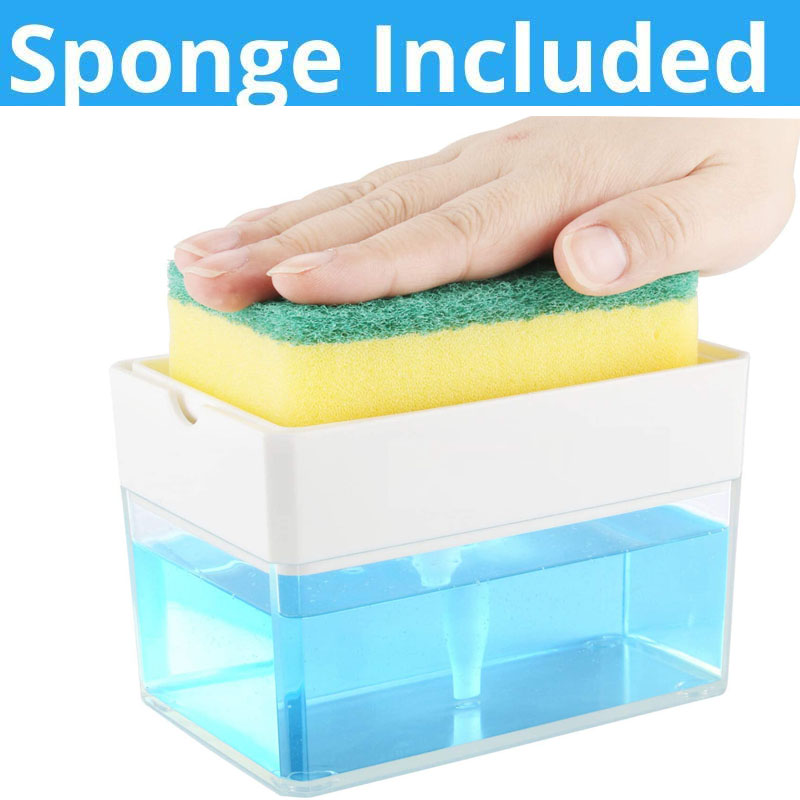 Soap Pump Dispenser with Sponge 2-in-1 Kitchen Soap Dispenser Manual Press Liquid Sponge Holder
Soap Pump Dispenser with Sponge 2-in-1 Kitchen Soap Dispenser Manual Press Liquid Sponge Holder