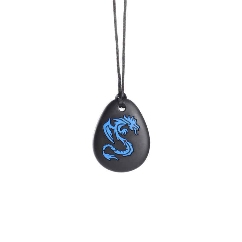 Large Tear Drop Silicone Pendant for Teething Necklace Chewy Jewelry Toys for Autism or Oral Motor Special Needs BPA Free