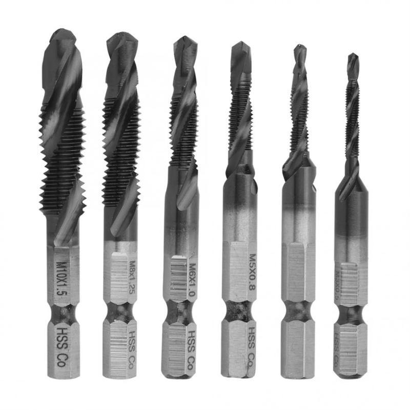 Multifunctional Hex Shank Spiral Compound Tap Screwdriver M3/M4/M5/M6/M8/M10 Drilling and Tapping Integrated Dril Bit Set
Multifunctional Hex Shank Spiral Compound Tap Screwdriver M3/M4/M5/M6/M8/M10 Drilling and Tapping Integrated Dril Bit Set