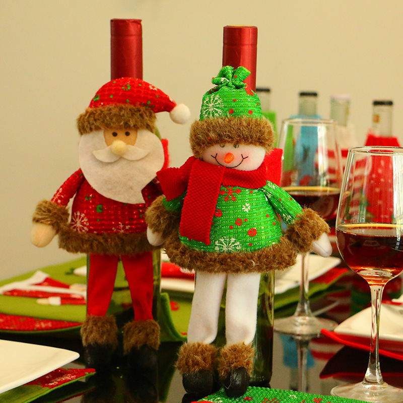 1Pcs 28*20CM With Legs Santa Snowman Wine Bottle Set Christmas Hat Hotel Dining Table Holiday Decorations For The Family
1Pcs 28*20CM With Legs Santa Snowman Wine Bottle Set Christmas Hat Hotel Dining Table Holiday Decorations For The Family
