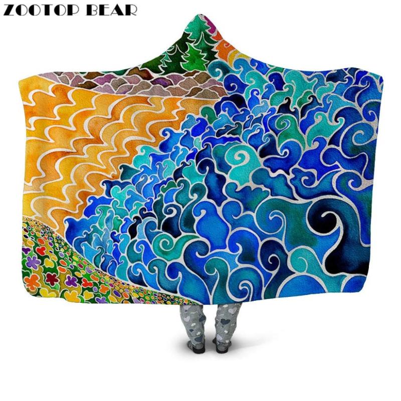 Aquarelle Hooded Blanket Woman Popular Fashion 3D printing Wearable Travel Adult Soft Throw Blankets Microfiber Bedding Portable
Aquarelle Hooded Blanket Woman Popular Fashion 3D printing Wearable Travel Adult Soft Throw Blankets Microfiber Bedding Portable