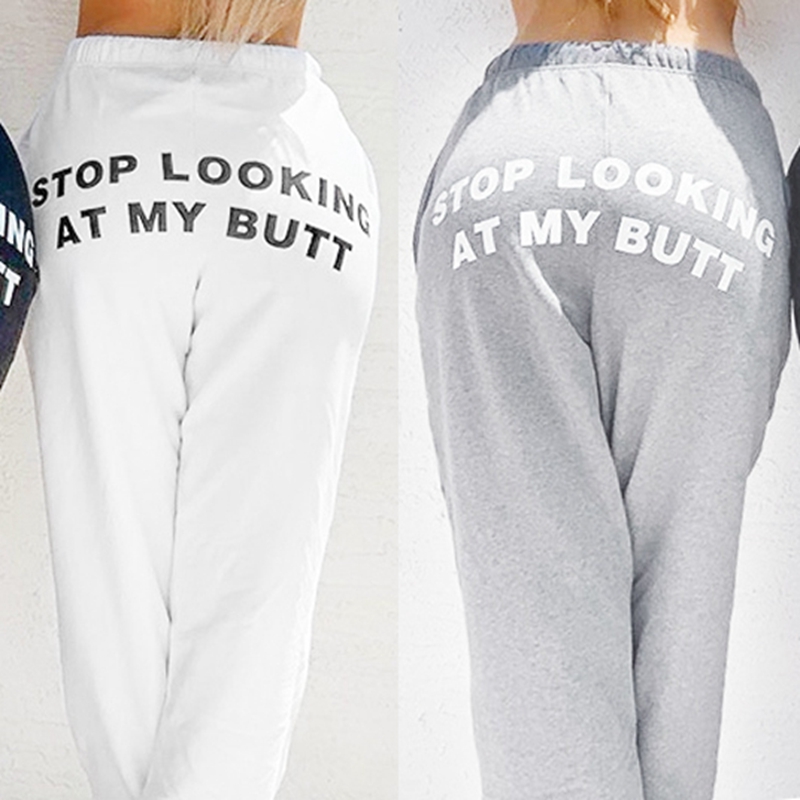 Stop Looking At My BuSweatpants Women Print Sweat Pants Women Casual Trousers Hippie Track Pants, Gray
Stop Looking At My BuSweatpants Women Print Sweat Pants Women Casual Trousers Hippie Track Pants, Gray
