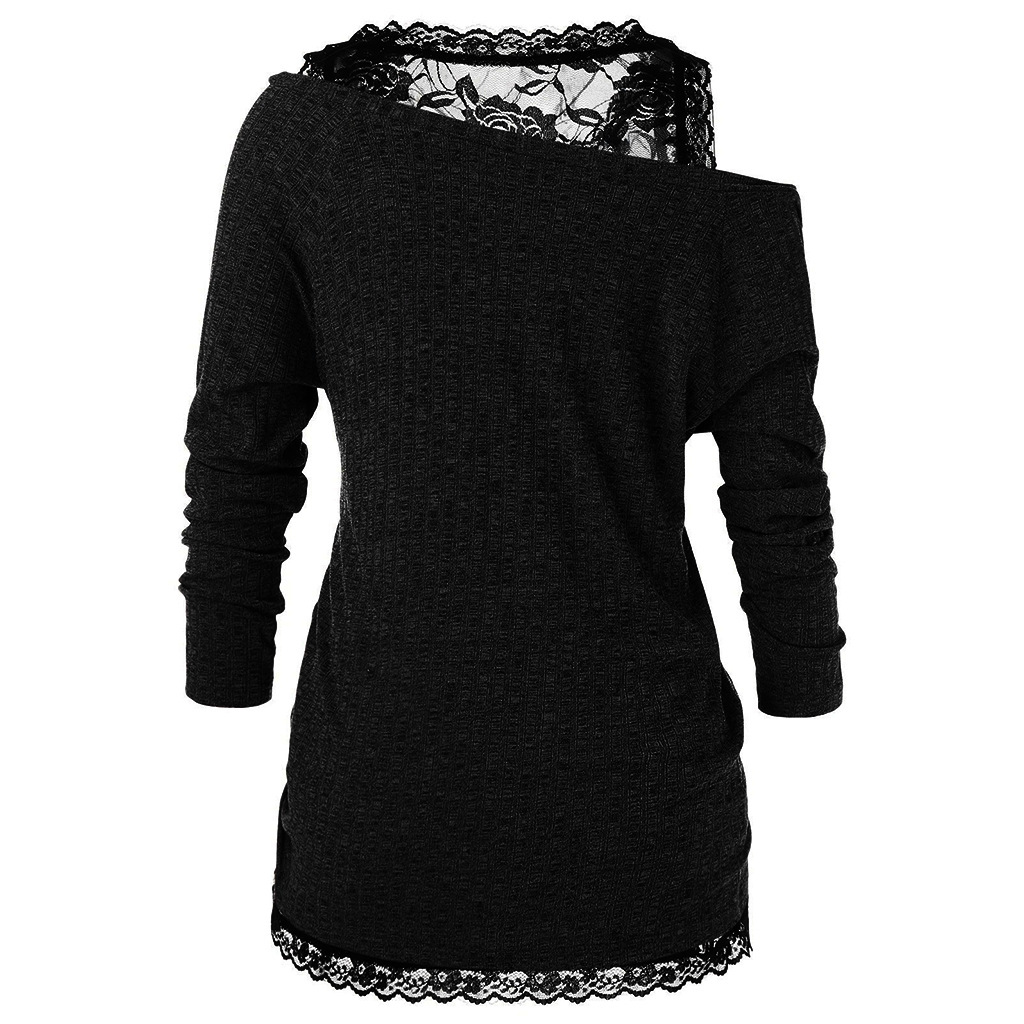 Women's Plus Size Sweater Casual Two Pieces Sets Women Tank Top+Sweater Fashion Lace Style Women Oversize Sweaters Autumn Spring Size XL-5XL