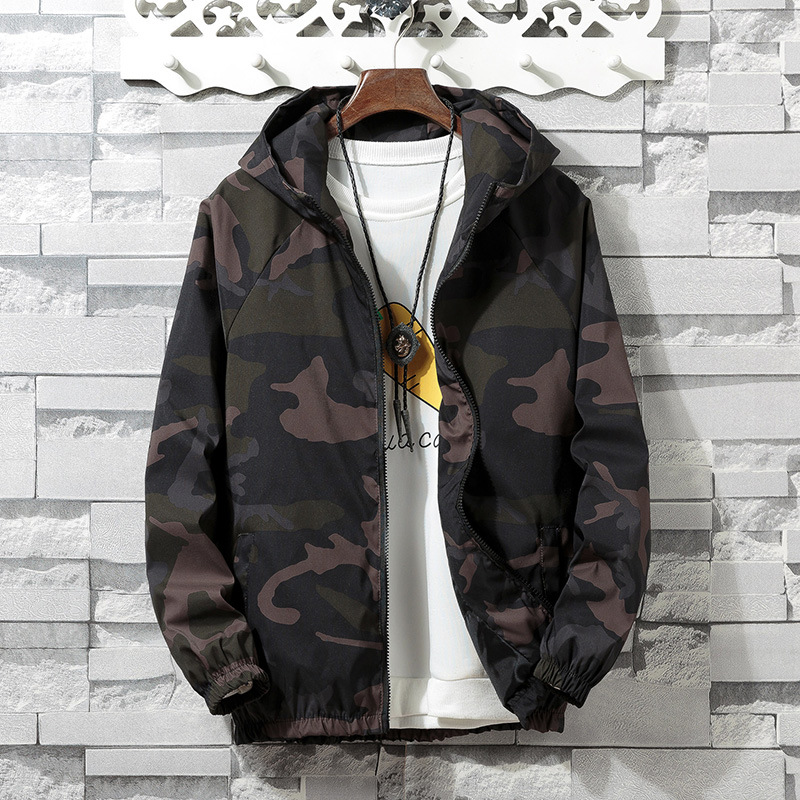 Jacket Men' Jacket Thin Section Color Matching Camouflage Youth Men' Hoodie Couple, Black
Jacket Men' Jacket Thin Section Color Matching Camouflage Youth Men' Hoodie Couple, Black