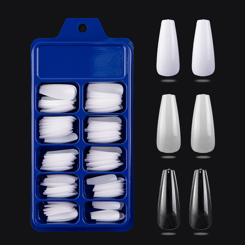 100Pcs Long Ballerina Fake Nails Natural Clear Coffin False Nail Art Tips ABS Full Cover DIY Polish Nail Decor Manicure Charms, 0744-clear-100pcs
100Pcs Long Ballerina Fake Nails Natural Clear Coffin False Nail Art Tips ABS Full Cover DIY Polish Nail Decor Manicure Charms, 0744-clear-100pcs