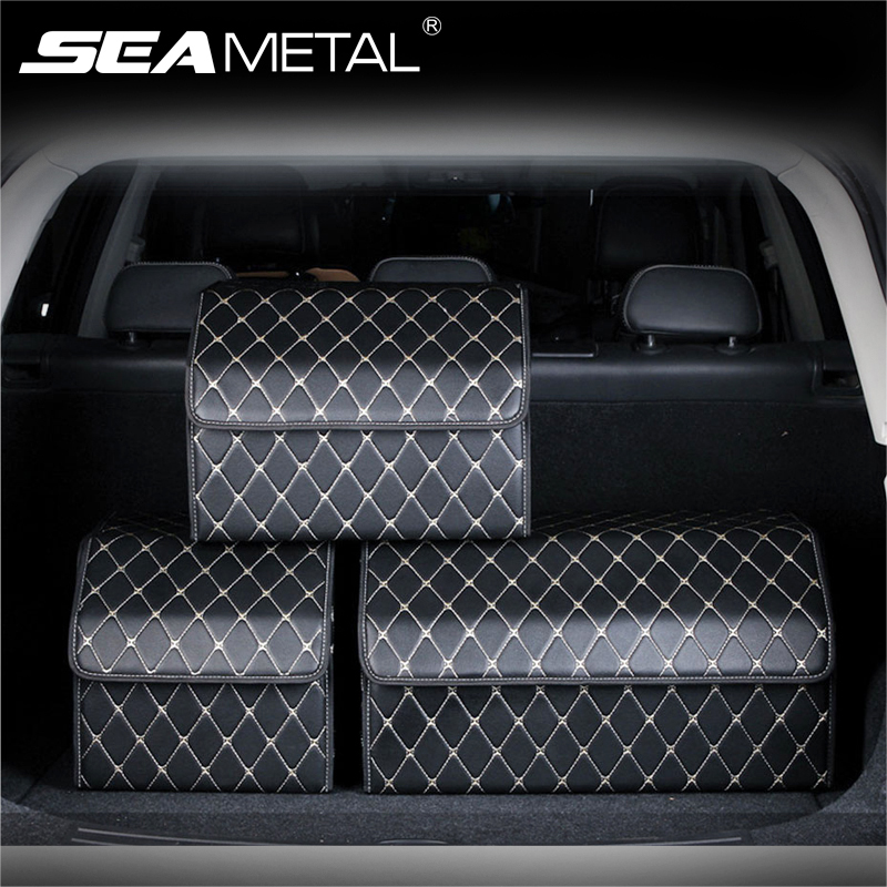 Leather Car Trunk Storage Organizer Foldable Car Storage Box with Lid Auto Bag Stowing Tidying Universal for Vehicle SUV
Leather Car Trunk Storage Organizer Foldable Car Storage Box with Lid Auto Bag Stowing Tidying Universal for Vehicle SUV