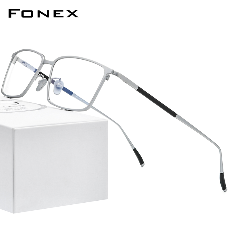 FONEX Pure Titanium Eyeglasses Frame Men Square Eyewear 2020 New Male Classic Optical Myopia Prescription Glasses Frames 8535
FONEX Pure Titanium Eyeglasses Frame Men Square Eyewear 2020 New Male Classic Optical Myopia Prescription Glasses Frames 8535