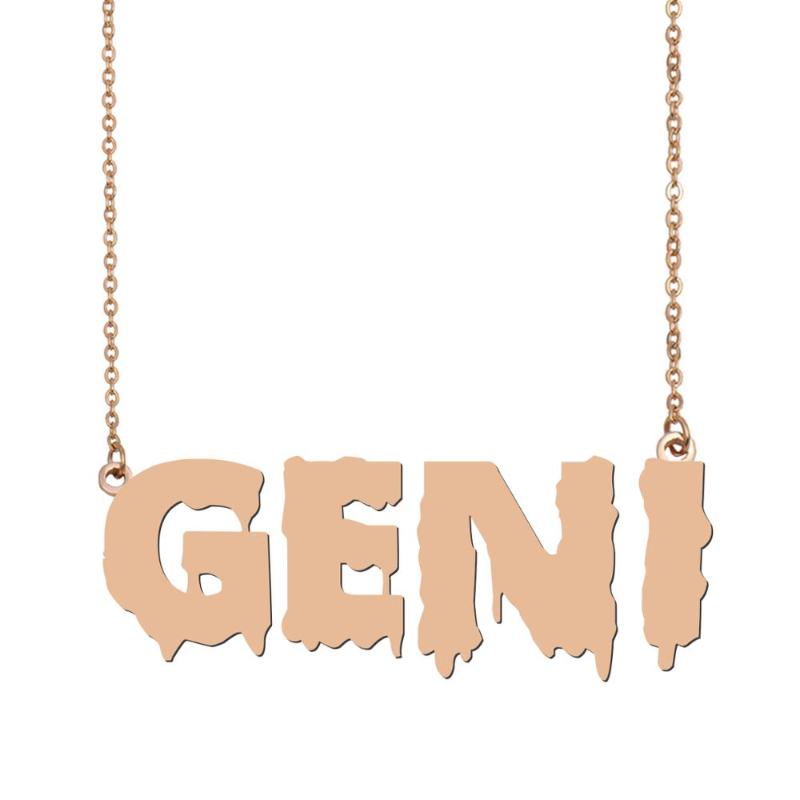 geni Name Necklace , Cool Bloody Art Name Necklace for Halloween and Santa's Day Jewelry Gift for Kids Boys Girls
geni Name Necklace , Cool Bloody Art Name Necklace for Halloween and Santa's Day Jewelry Gift for Kids Boys Girls