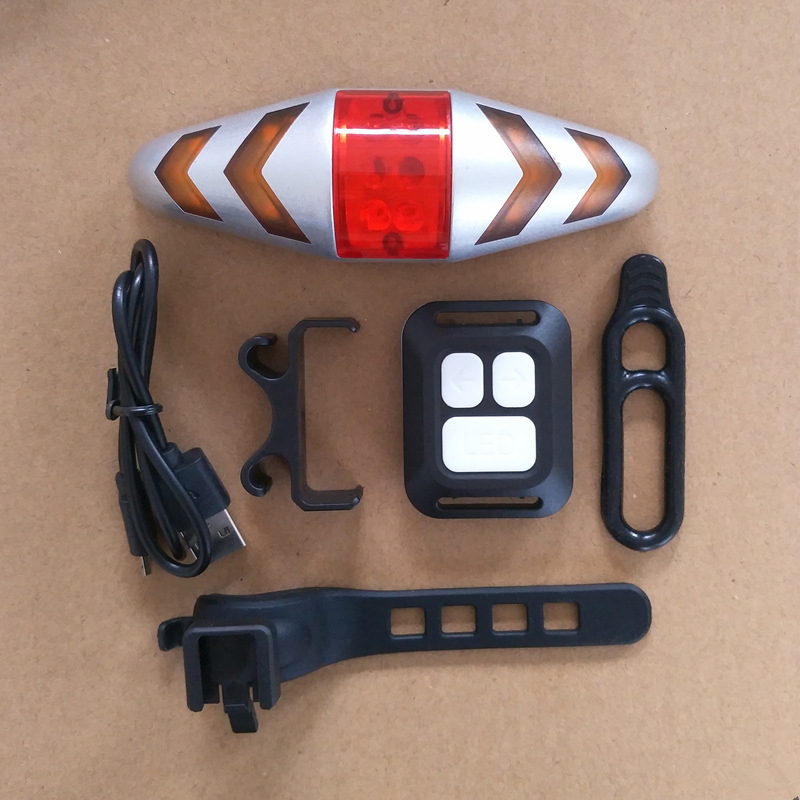 Bicycle Signal Light Waterproof Backlight Flashing Led Tail Light Steering Bicycle Tail With Remote 
Bicycle Signal Light Waterproof Backlight Flashing Led Tail Light Steering Bicycle Tail With Remote