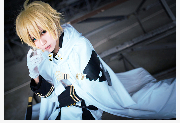 Anime Seraph Of The End Owari no Seraph Mikaela Hyakuya Uniforms Cosplay Costume with Wig Full Set CX200817