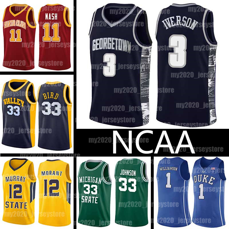 NCAA Georgetown Hoyas College Allen 3 Iverson Jerseys Santa Clara Steve 11 Nash Johnson Larry 33 Bird Earvin LeBron 23 James Basketball, Black
NCAA Georgetown Hoyas College Allen 3 Iverson Jerseys Santa Clara Steve 11 Nash Johnson Larry 33 Bird Earvin LeBron 23 James Basketball, Black