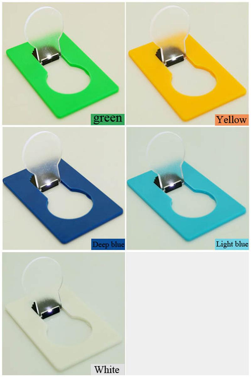 LED Card Light Pocket Novelty Lamp LED Credit Card Portable Light Mini Light Put In Purse Wallet Emergency Portable