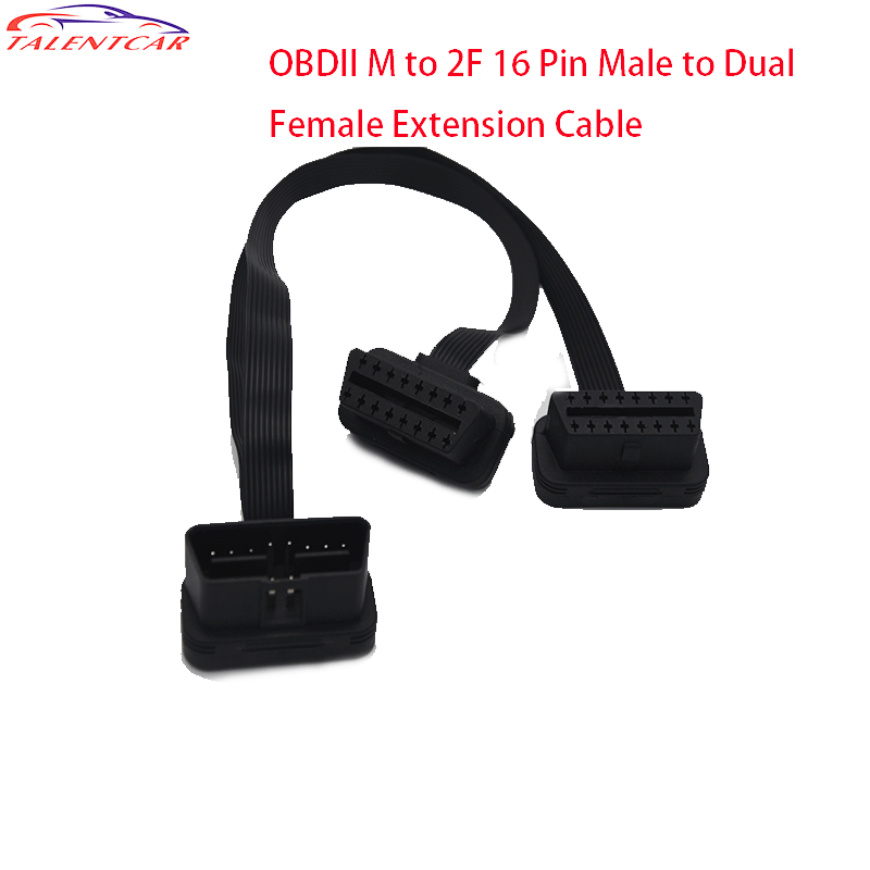 16 Pin Extension Male to Dual Female OBDII OBD2 OBD-II M to 2F Y Cables OBD 2 Splitter Extension Connector Cable
16 Pin Extension Male to Dual Female OBDII OBD2 OBD-II M to 2F Y Cables OBD 2 Splitter Extension Connector Cable