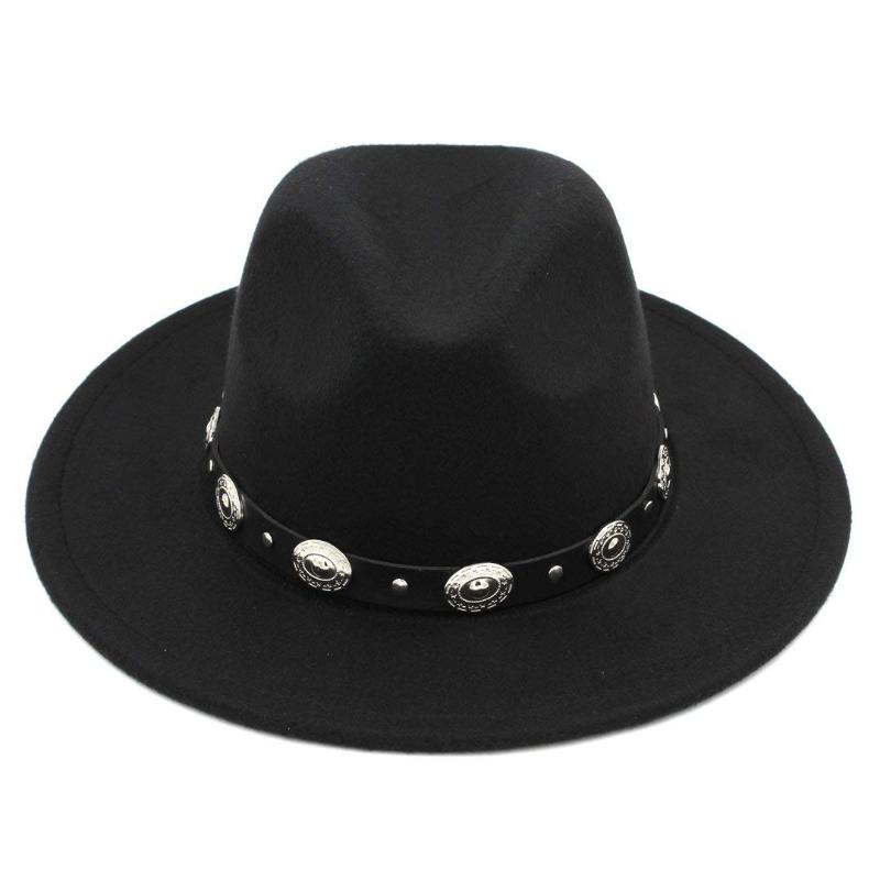Mistdawn Unisex Wide Brim Fedora Trilby Hat Wool Blend Panama Hats Party Show Caps Leather Band, Black
Mistdawn Unisex Wide Brim Fedora Trilby Hat Wool Blend Panama Hats Party Show Caps Leather Band, Black