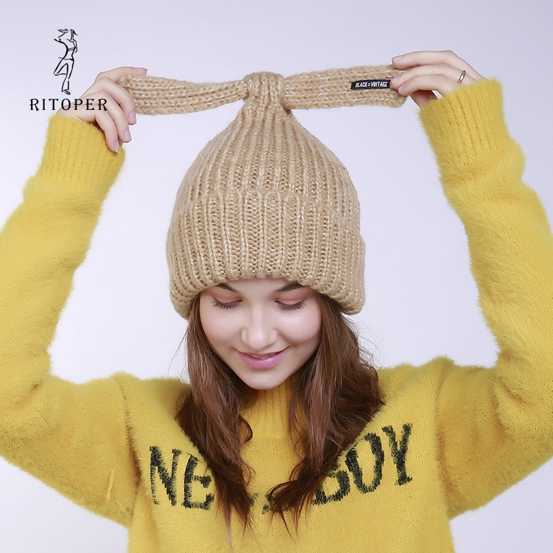 RITOPER Hand Made Knitting Women Beanies Caps Ears Lovely Girl's Outdoor Winter Hats Warm Thick New Arrive Fashion Wool, Yellow
RITOPER Hand Made Knitting Women Beanies Caps Ears Lovely Girl's Outdoor Winter Hats Warm Thick New Arrive Fashion Wool, Yellow