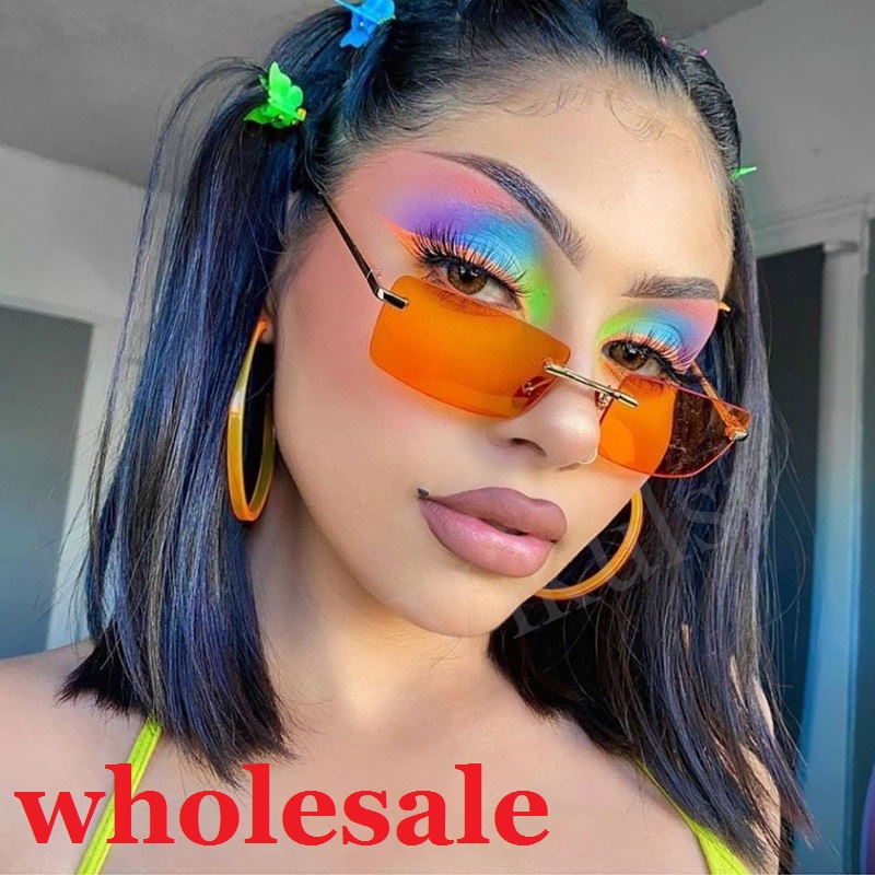 Bulk Wholesale popular Rectangle Sunglasses Women Orange Wholesale Shades For Women 90s Vintage Rimless Square Sunglasses UV400
Bulk Wholesale popular Rectangle Sunglasses Women Orange Wholesale Shades For Women 90s Vintage Rimless Square Sunglasses UV400