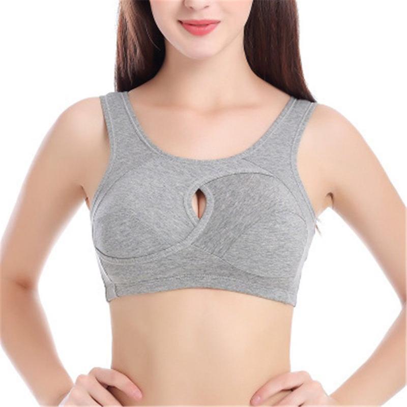 Breathable Sleep Underwear Seamless Double Layer Yoga Vest One-piece Rimless Bra Solid Color Breast Bra, Gray
Breathable Sleep Underwear Seamless Double Layer Yoga Vest One-piece Rimless Bra Solid Color Breast Bra, Gray