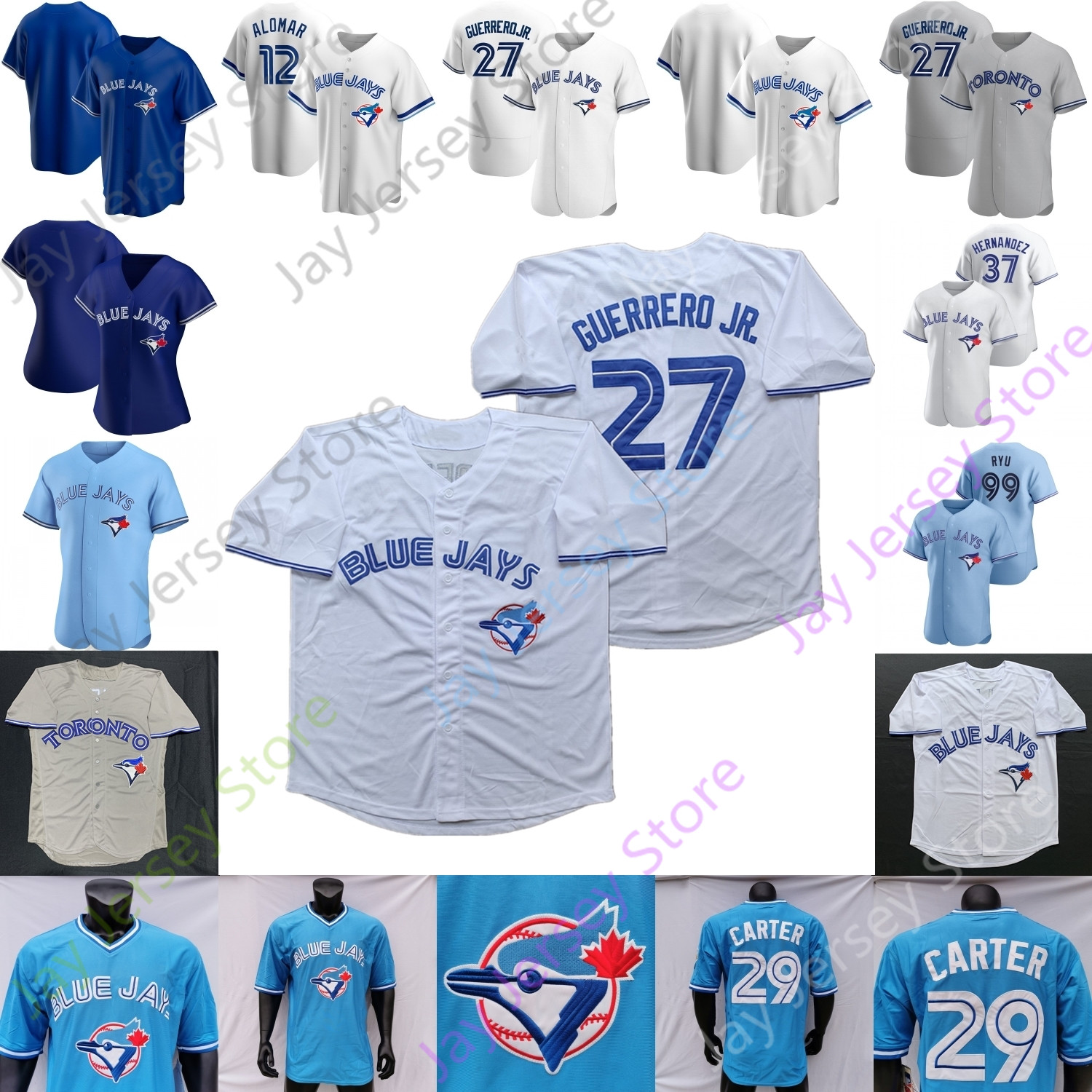 Toronto Jersey Danny Jansen Bo Bichette Vladimir Guerrero Jr. 15 Randal Grichuk Lourdes Gurriel Jr. Hyun-Jin Ryu Cavan Biggio Tanner Roark, 2020 fan's versions white
Toronto Jersey Danny Jansen Bo Bichette Vladimir Guerrero Jr. 15 Randal Grichuk Lourdes Gurriel Jr. Hyun-Jin Ryu Cavan Biggio Tanner Roark, 2020 fan's versions white