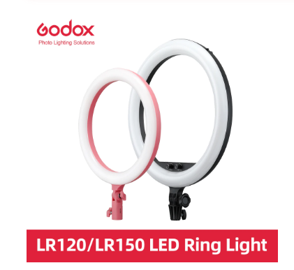 Godox LR120 LR150 LED Ring Light Annular Lamp Bi-color 3000K-6000K Adjustable Brightness USB for Video YouTube Makeup Light
Godox LR120 LR150 LED Ring Light Annular Lamp Bi-color 3000K-6000K Adjustable Brightness USB for Video YouTube Makeup Light