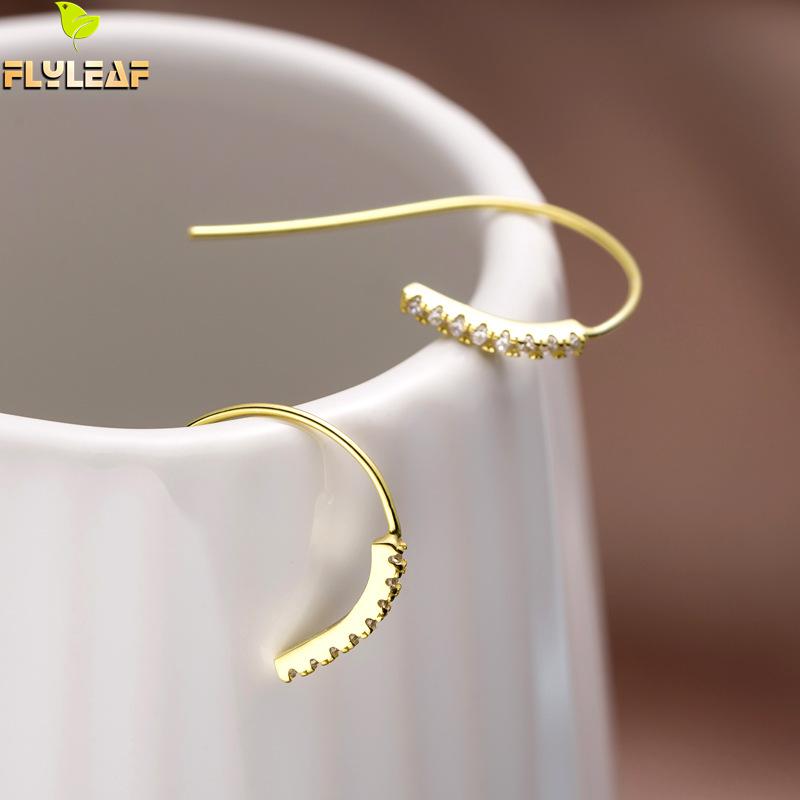 Flyleaf Simple Hook Cubic Zirconia Earings Fashion Jewelry Gold Drop Earrings For Women Real 925 Sterling Silver Fine Jewelry
Flyleaf Simple Hook Cubic Zirconia Earings Fashion Jewelry Gold Drop Earrings For Women Real 925 Sterling Silver Fine Jewelry