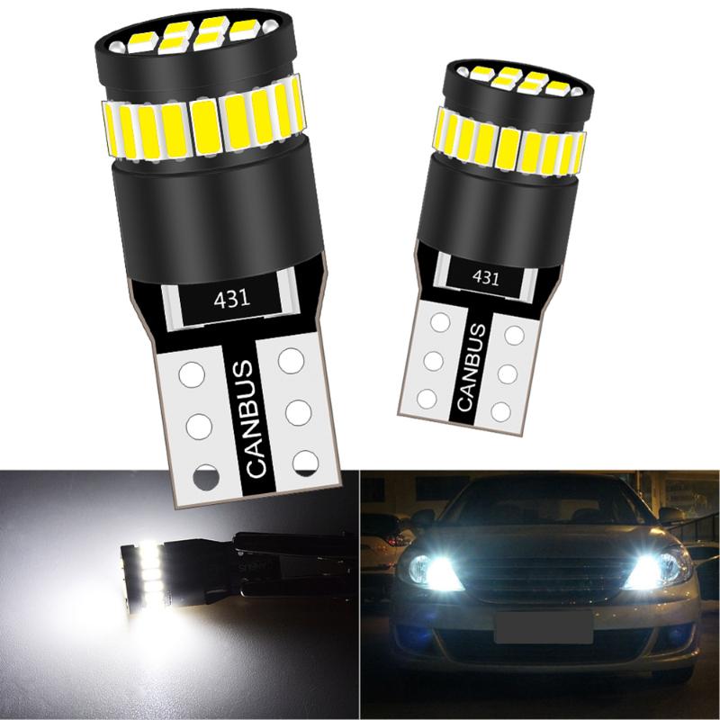 

2x Error Free T10 W5W LED Head Marker Parking Lights For W210 W211 W212 W124 W205 W204 W177 S GLA GLK C E Class, As pic