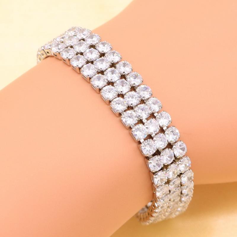 New Fashion Silver Color Bracelet For Women Superior White Cubic Zirconia Adjustable Link Chain Bracelet Length 18+2cm
New Fashion Silver Color Bracelet For Women Superior White Cubic Zirconia Adjustable Link Chain Bracelet Length 18+2cm