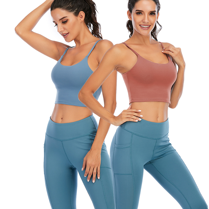 New Sports Bra with Buckle for Women Fitness Gym Push Up Running Yoga Active Workout Athletic Walking Pad Bra Sport Wireless, 201-gray
