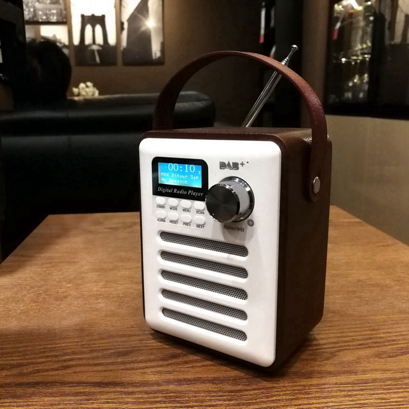 DabDab Tuner Digital Radio Receiver Bluetooth 50 Fm Broadcast AuxIn Mp3 Player Support Tf Card BuiltIn Battery1