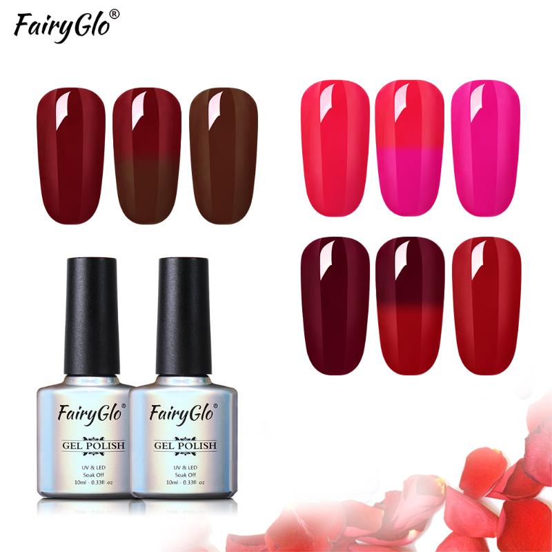 FairyGlo 10ml Wine Red Thermal Gel Nail Polish Temperature Color Changing Chameleon UV Gel Polish Varnish Lacquer GelLak, Red;pink
FairyGlo 10ml Wine Red Thermal Gel Nail Polish Temperature Color Changing Chameleon UV Gel Polish Varnish Lacquer GelLak, Red;pink
