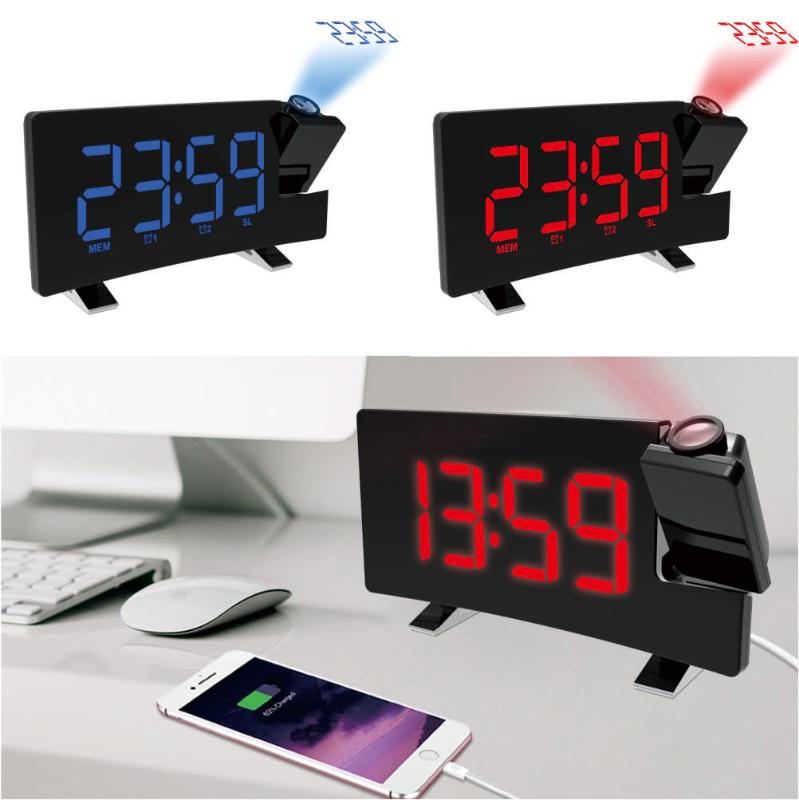 Projection alarm clock radio table clock large screen electronic surface double alarm snooze function
Projection alarm clock radio table clock large screen electronic surface double alarm snooze function