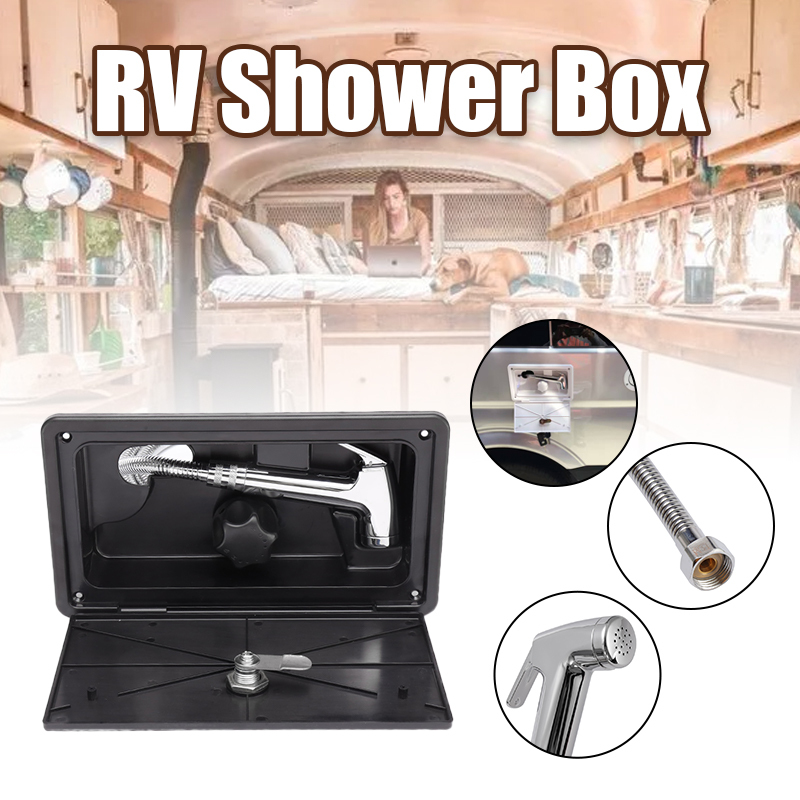 1 Set RV Shower Box Kit External With Lock Boat Marine Camper Includes Shower Faucet Motorhome Caravan Accessories Hose
1 Set RV Shower Box Kit External With Lock Boat Marine Camper Includes Shower Faucet Motorhome Caravan Accessories Hose
