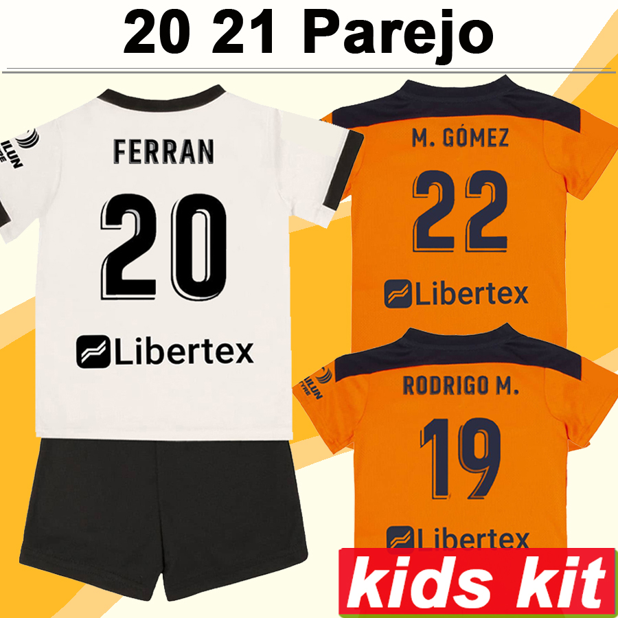 20 21 PAREJO GAMEIRO Kids Kit Soccer Jerseys M. GOMEZ GUEDES RODRIGO M. FERRAN MANU Home White Away Orange Child Football Shirt Uniforms, Tz440 2021 home no socks
20 21 PAREJO GAMEIRO Kids Kit Soccer Jerseys M. GOMEZ GUEDES RODRIGO M. FERRAN MANU Home White Away Orange Child Football Shirt Uniforms, Tz440 2021 home no socks
